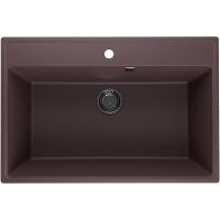 Кухонная мойка Ulgran Quartz Forte 760-06 Трюфель — фото 1, Кухонные мойки