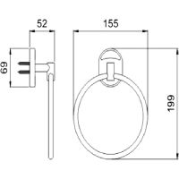 Товар: Кольцо для полотенец Ростовская Мануфактура Сантехники A1022 Хром - фото 8 Кольцо для полотенец Ростовская Мануфактура Сантехники A1022 Хром — фото 8, Полотенцедержатели