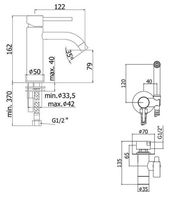 Комплект смесителей Paffoni Light KITZCOL632NO71 Черный матовый — фото 23, Смесители