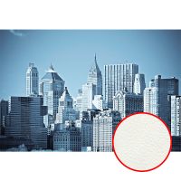 Фреска Ortograf Небоскребы 30806 Фактура флок FLK Флизелин (4*2,7) Голубой, Город — фото 1, Фрески