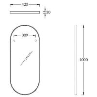 Товар: Зеркало Kerama Marazzi Cono 42 CO.mi.Pl.42\BLK с подсветкой Черное матовое с бесконтактным выключателем - фото 5 Зеркало Kerama Marazzi Cono 42 CO.mi.Pl.42\BLK с подсветкой Черное матовое с бесконтактным выключателем — фото 5, Мебель для ванной