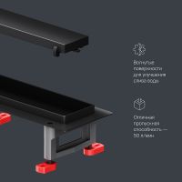 Душевой лоток AM.PM MasterFlow 70 W01SC-U11-070-04BM с Черной матовой решеткой / под плитку Tile — фото 27, Душевые лотки
