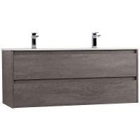 Тумба под раковину BelBagno Kraft 120 KRAFT-1200-2C-SO-2-CG подвесная Cemento Grigio — фото 2, Тумбы под раковину
