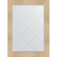 Зеркало Evoform Exclusive-G 104х76 BY 4193 с гравировкой в багетной раме - Золотые дюны 90 мм — фото 1, Мебель для ванной