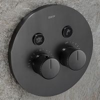 Душевая система Black&White Universe U7566GM 7566GM с термостатом Gun Metal — фото 2, Душевое оборудование. Душевая программа