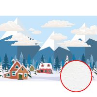 Фреска детская Ortograf Для самых маленьких 32951 Фактура бархат FX Флизелин (4*2,7) Синий, Пейзаж — фото 1, Фрески