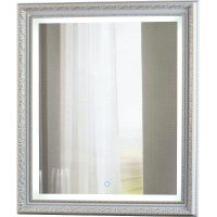 Зеркало Континент Verona 630х780 ЗЛП25 с подсветкой Белое с сенсорным выключателем — фото 1, Зеркала в ванную комнату