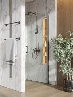 Товар: Душевая дверь Orange E05-090tb 90х190 профиль Черный стекло прозрачное - фото 4 Душевая дверь Orange E05-090tb 90х190 профиль Черный стекло прозрачное — фото 4, Душевые двери в нишу