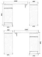 Товар: Тумба под раковину Orange Optima 100 OPK-40TUW Белый глянец - фото 7 Тумба под раковину Orange Optima 100 OPK-40TUW Белый глянец — фото 7, Тумбы под раковину