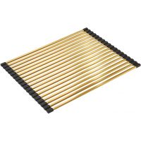 Ролл-мат Milacio Ultra MCU.4533.GD нержавеющая сталь / золото брашированное / 450x360 мм — фото 1, Сушилки для кухонных моек