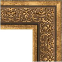Зеркало Evoform Definite 103х83 BY 3287 в багетной раме - Вензель бронзовый 101 мм — фото 2, Мебель для ванной