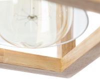 Подвесной светильник Artelamp Dublin A7025SP-1BK Прозрачный Светлое дерево Черный — фото 2, Подвесные светильники