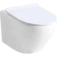 Комплект унитаза с инсталляцией Orange CI07-150W+APB244 с сиденьем Микролифт и Черной матовой клавишей смыва — фото 2, Комплекты унитаз + инсталляция