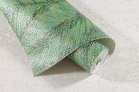 Обои Артекс Murano 10809-05 Винил на флизелине (1,06*10,05) Зеленый, Листья/Абстракция — фото 2, Обои для стен