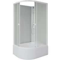 Душевая кабина Niagara Promo 100x80 R P100/80/40R/MT/BK без гидромассажа — фото 1, Душевые кабины