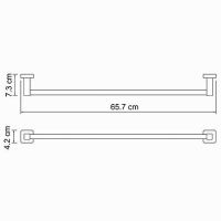 Товар: Полотенцедержатель WasserKRAFT Lippe K-6530 Хром - фото 3 Полотенцедержатель WasserKRAFT Lippe K-6530 Хром — фото 3, Полотенцедержатели