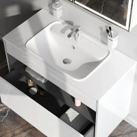 Раковина AM.PM Func 100 M8FWPC1000WM Белая матовая — фото 4, Раковины встраиваемые сверху