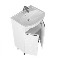 Товар: Тумба под раковину СанТа Родос 50 N 206021 Белая - фото 2 Тумба под раковину СанТа Родос 50 N 206021 Белая — фото 2, Тумбы под раковину