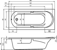 Акриловая ванна Riho Future 180x80 B074001005 (BC3100500000000) без гидромассажа — фото 6, Акриловые ванны
