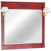 Зеркало Migliore Kantri 120 26741 Бордовое — фото 1, Мебель для ванной