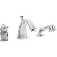 Смеситель на борт ванны Migliore Lem Swarovski 18882 Хром — фото 1, Смесители на борт ванны