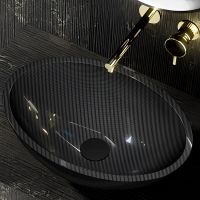 Раковина-чаша Abber Karbon 50 AK2042 Черная — фото 1, Раковины накладные