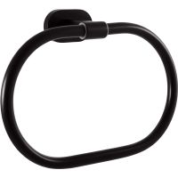 Кольцо для полотенец Rav Slezak Yukon YUA0104CMAT Черное матовое — фото 1, Полотенцедержатели