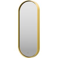 Товар: Зеркало Brevita Saturn 50 SAT-Dro1-050-gold с подсветкой Золото матовое с сенсорным выключателем - фото 2 Зеркало Brevita Saturn 50 SAT-Dro1-050-gold с подсветкой Золото матовое с сенсорным выключателем — фото 2, Мебель для ванной