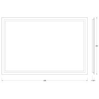 Товар: Зеркало Evoform Ledline 80x120 с подсветкой 35.5 W - без выключателя арт-BY 2138 - фото 6 Зеркало Evoform Ledline 80x120 с подсветкой 35.5 W - без выключателя арт-BY 2138 — фото 6, Зеркала в ванную комнату