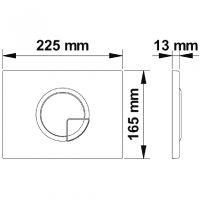 Клавиша смыва Berges Novum R3 040023 Хром — фото 4, Комплектующие для душевого оборудования