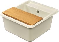 Кухонная мойка Aquaton Беллис 57 1A724932BS240 Жемчуг — фото 4, Кухонные мойки