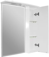 Зеркало со шкафом Mixline Кассиопея 75 R 524705 с подсветкой Белое — фото 3, Зеркальные шкафы в ванную