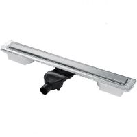 Душевой лоток Berges C1 Norma 700 090138 с решеткой Хром матовый — фото 1, Душевые лотки