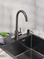 Смеситель для кухни Ростовская Мануфактура Сантехники SUS124PVD-017F Графит — фото 6, Смесители