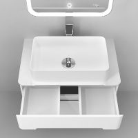 Товар: Тумба под раковину Jorno Bosko 75 Bos.01.75/P/W подвесная Белая - фото 5 Тумба под раковину Jorno Bosko 75 Bos.01.75/P/W подвесная Белая — фото 5, Мебель для ванной