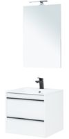 Комплект мебели для ванной Aquanet Lino 60 271951 подвесной Белый матовый — фото 2, Комплекты мебели для ванной