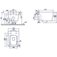 Товар: Унитаз Boheme Zen 967-SET-W подвесной Белый глянец с сиденьем Микролифт - фото 3 Унитаз Boheme Zen 967-SET-W подвесной Белый глянец с сиденьем Микролифт — фото 3, Унитазы