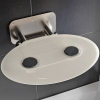 Сиденье для душа Ravak Ovo P II Clear B8F0000048 Прозрачное Нержавеющая сталь — фото 1, Сиденья