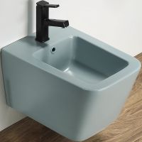 Биде CeramaLux 5370MLG подвесное Зеленое матовое — фото 1, Биде