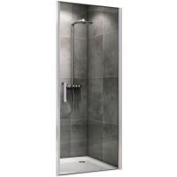 Душевая дверь Abber Sonnenstrand 90 AG04090 профиль Хром стекло прозрачное — фото 1, Распашные душевые двери