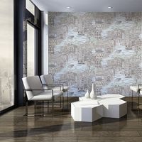 Обои Solo Voyage 168416-17 Винил на флизелине (1,06*10) Серый/Голубой/Зеленый, Город — фото 3, Обои для стен