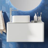 Комплект мебели для ванной STWORKI Ноттвиль 80 414407 подвесной Белый матовый — фото 4, Комплекты мебели для ванной