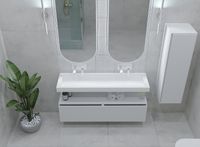 Тумба Boheme Armadi Art Vallessi UNO-S 80 897-080-W подвесная White — фото 4, Мебель для ванной