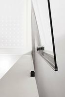 Душевая дверь Cezares Eco 75 ECO-O-B-1-75-P-Cr профиль Хром стекло рифленое — фото 5, Душевые двери в нишу