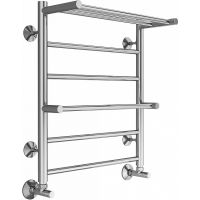 Водяной полотенцесушитель Terminus Анкона П6 500x600 4670078529954 с полкой Хром, нижнее подключение, G 1/2" ВР — фото 1, Водяные полотенцесушители