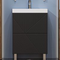 Тумба под раковину Velvex Edge 60 tn.EDG.9696.60.2Y Графит — фото 1, Тумбы под раковину