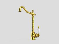 Товар: Смеситель для кухни GPD Retro Colored MTE180-A Золото - фото 2 Смеситель для кухни GPD Retro Colored MTE180-A Золото — фото 2, Смесители