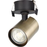 Встраиваемый светильник Crystal Lux CLT 017C BL-BZ Черный Бронза — фото 1, Точечные светильники