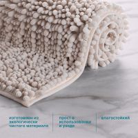 Коврик для ванной комнаты Ростовская Мануфактура Сантехники РМС К-04БЖ-50х80 Бежевый — фото 3, Аксессуары для туалета