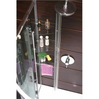 Душевой уголок Grossman Classic 120х80 L GR-9120L профиль Хром стекло прозрачное — фото 6, Душевые уголки